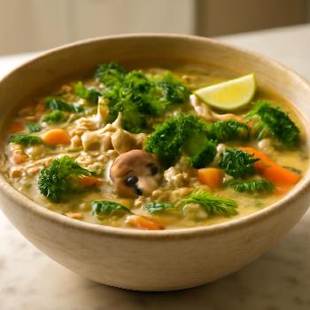 Soupe Thaï Végétarienne Express