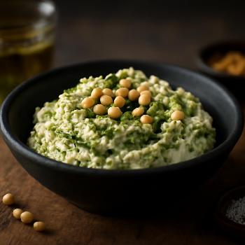 Tartinade de Fromage Frais au Pesto et Pignons de Pin