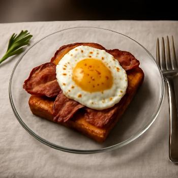Toast Bacon et Oeuf Croustillant