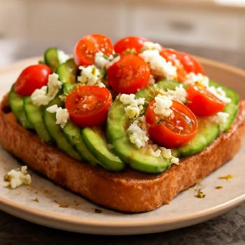 Toast Grillé Avocat, Tomates Cerises et Feta : Une Explosion de Saveurs Méditerranéennes