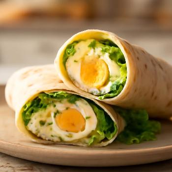 Wrap aux Œufs Durs Mayonnaise