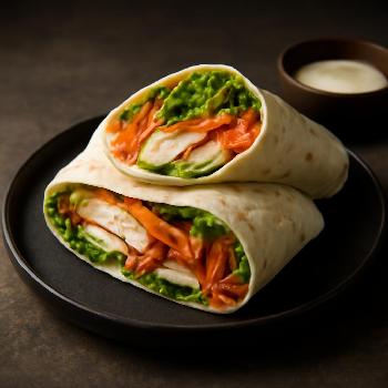 Wrap Poulet Crudités Express