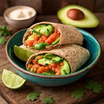 Wrap Saumon Avocat et sa touche de Citron Vert