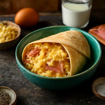 Wrap Œuf Brouillé, Jambon et Fromage