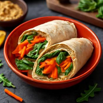 Wraps Crudités Houmous : Un Délice Végétarien Express