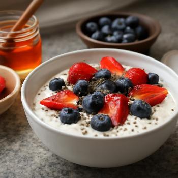 Yaourt aux Fruits Frais et Graines de Chia
