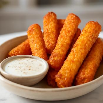 Bâtonnets de Fromage Cheddar Croustillants (Keto)