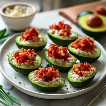 Bouchées d'Avocat et Bacon Croustillant