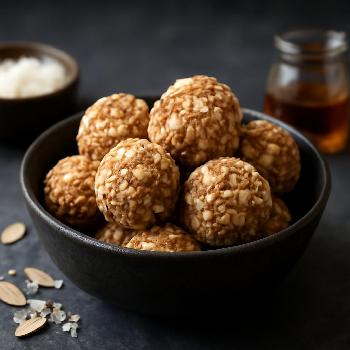 Bouchées Énergétiques Amande-Coco Faibles en Glucides