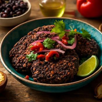 Burgers de Haricots Noirs Épicés