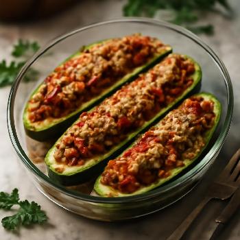 Courgettes Farcies à la Viande et aux Légumes