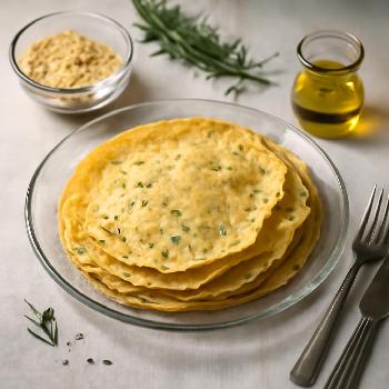 Crêpes de Pois Chiches Sans Gluten au Romarin