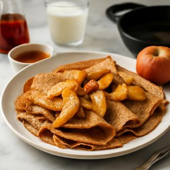 Crêpes de Sarrasin et Pommes (Sans Noix)