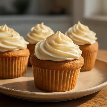 Cupcakes Vanille Sans Gluten avec Glaçage au Fromage Frais