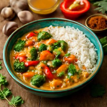 Curry de légumes au lait de coco (sans soja)