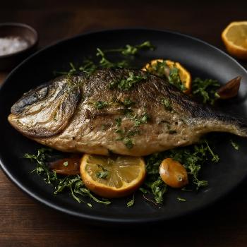 Dorade au Four à la Méditerranéenne