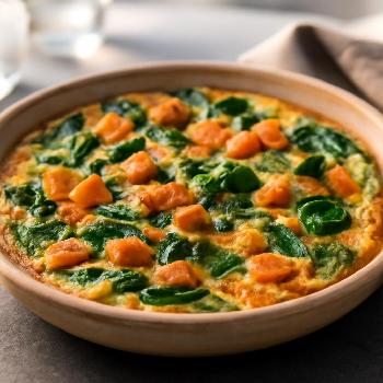 Frittata Paléo à la Patate Douce et aux Épinards