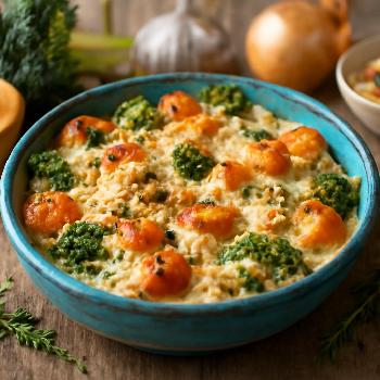 Gratin de légumes d'hiver crémeux sans lactose