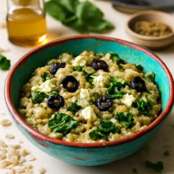 Gruau Méditerranéen Salé aux Épinards et Feta