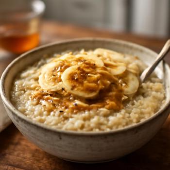 Gruau Sans Gluten Crémeux aux Bananes et Beurre d'Amande