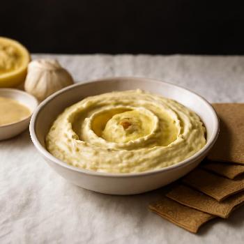 Houmous Maison Crémeux et Craquelins de Blé Entier
