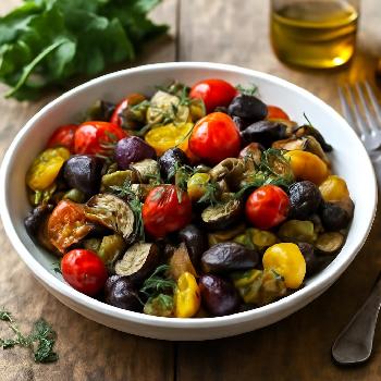 Légumes Rôtis Méditerranéens à l'Ail et aux Herbes (Faible en Sodium)