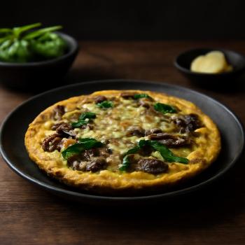 Omelette Cétogène aux Champignons et Épinards