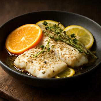 Poisson blanc aux Agrumes et Herbes