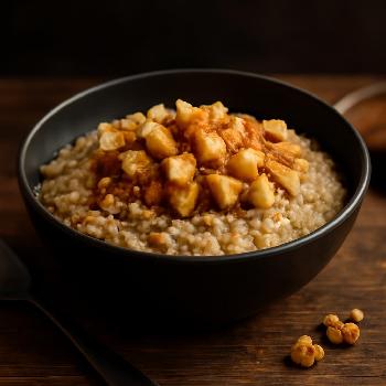Porridge d'Avoine Anti-Inflammatoire aux Pommes et à la Cannelle