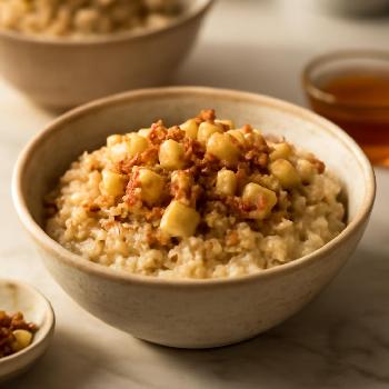 Porridge d'Avoine aux Pommes et Noix