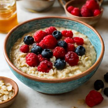 Porridge d'Avoine Crémeux aux Fruits Rouges (Facile à Digérer)