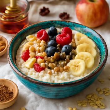Porridge d'Avoine Crémeux (Faible en Sodium)