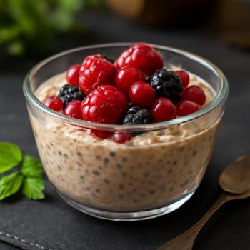 Pudding de Chia aux Lentilles Corail et Fruits Rouges (Sans Gluten)