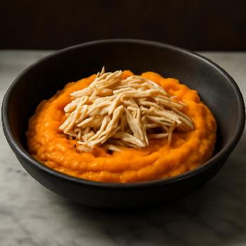 Purée de Patate Douce et Poulet (Étape 2)