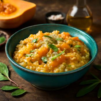Risotto au Courge Butternut et Sauge (Faible en FODMAP)