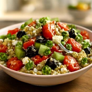 Salade de Quinoa aux Légumes Croquants et Vinaigrette Légère