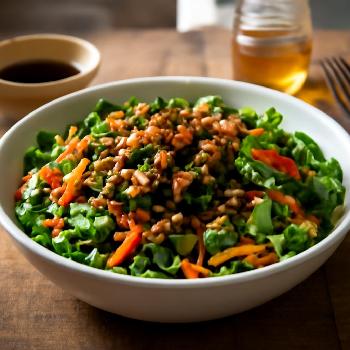 Salade de Tempeh Émietté aux Saveurs Asiatiques