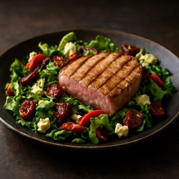 Salade de Thon Grillé à la Méditerranéenne