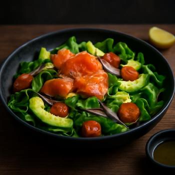 Salade Paléo Revigorante au Saumon Fumé et Avocat