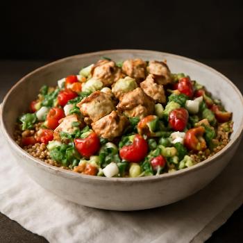 Salade Quinoa Légère et Poulet Grillé (Portion Contrôlée)