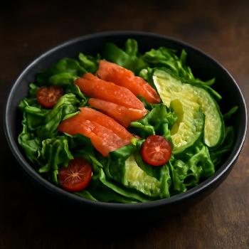 Salade Verte Anti-Inflammatoire au Saumon et Avocat