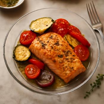 Saumon Grillé aux Légumes d'Été: Un Dîner Léger et Savoureux