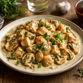 Sauté de Poulet et Champignons Keto à la Crème
