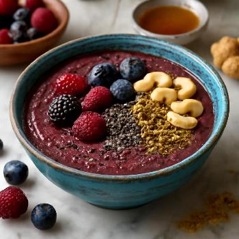 Smoothie Anti-Inflammatoire aux Baies, Noix et Graines