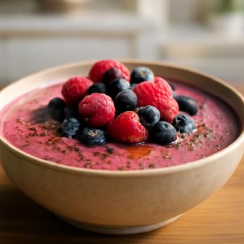 Smoothie aux fruits rouges et lait de riz (faible en phosphore)