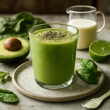Smoothie Avocat Épinards Faible en Glucides