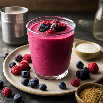 Smoothie Noix de Coco et Baies Faible en Glucides
