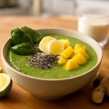 Smoothie vert énergisant (Adapté à la grossesse)