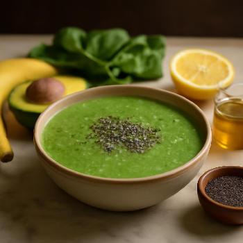 Smoothie Vert Energisant pour la Grossesse