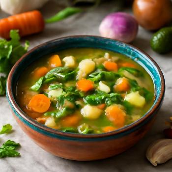 Soupe de Légumes Pauvre en Potassium pour les Reins